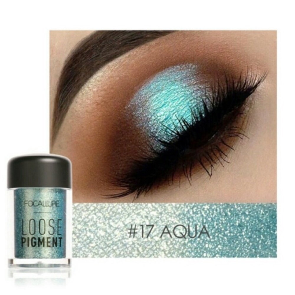 NIB #17 Aqua Glimmer High Pigment Loose Eye Powder - Picture 1 of 13